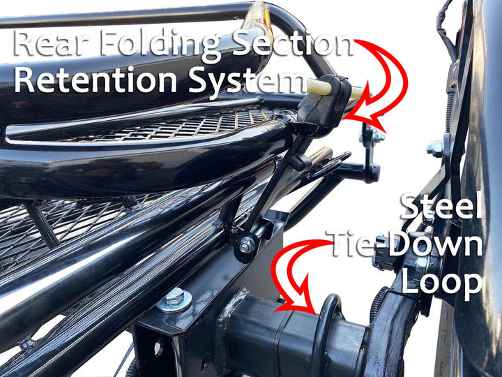 3-Rail Freestyle Motorcycle Trailer Stand Store or Roll