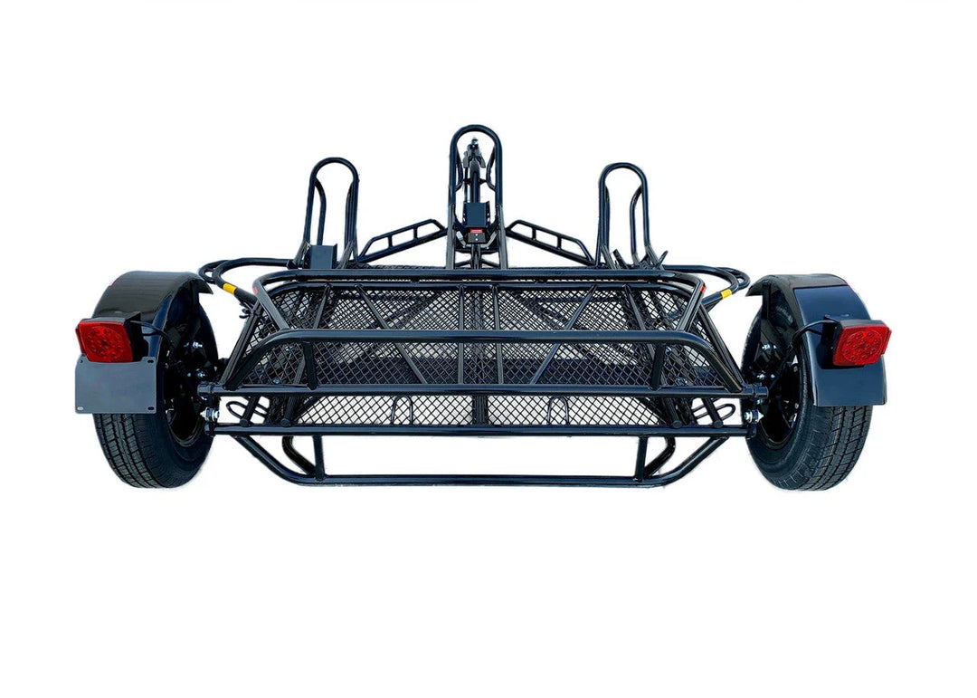 3-Rail Freestyle Motorcycle Trailer Stand Store or Roll