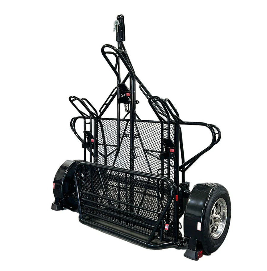 3-Rail Freestyle Motorcycle Trailer Stand Store or Roll